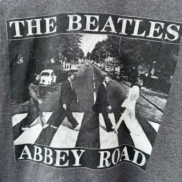 The Beatles Abbey Road gray womens t-shirt Apple Size Small - Picture 5 of 5